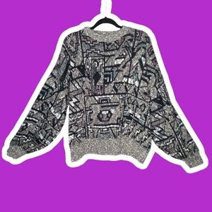 Vintage Michael Gerald Geometric Abstract Sweater